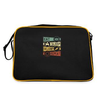 ski jumping - Retro Bag - black/gold - Back