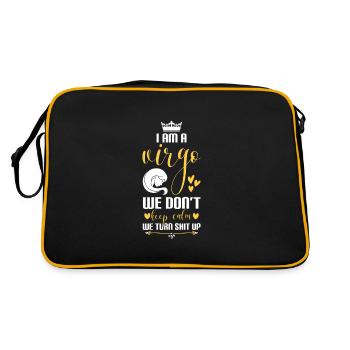 Virgo Zodiac Characteristics August - Retro Bag - black/gold - Back