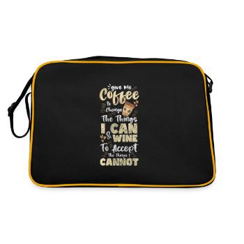 Space Spaceship Cosmonaut - Retro Bag - black/gold - Back