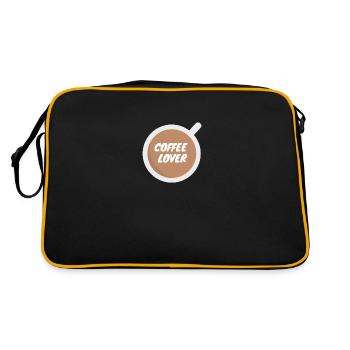 Coffee Lover - Kaffee - Retro Bag - black/gold - Back