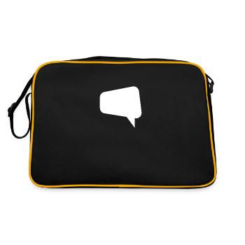 Speech Bubble Thought Bubble Label Speechbubble - Sac Retro - noir/or - Dos