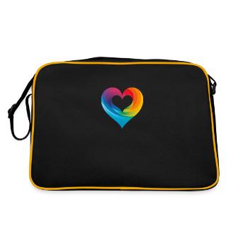 Amour pour la communauté LGBTQIA+ - Sac Retro - noir/or - Dos