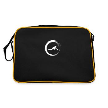 Curling - Retro Tasche - Schwarz/Gold - Hinten