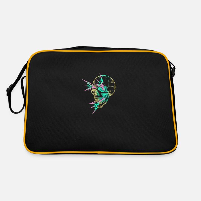 Skull Flash yellow Sac Retro