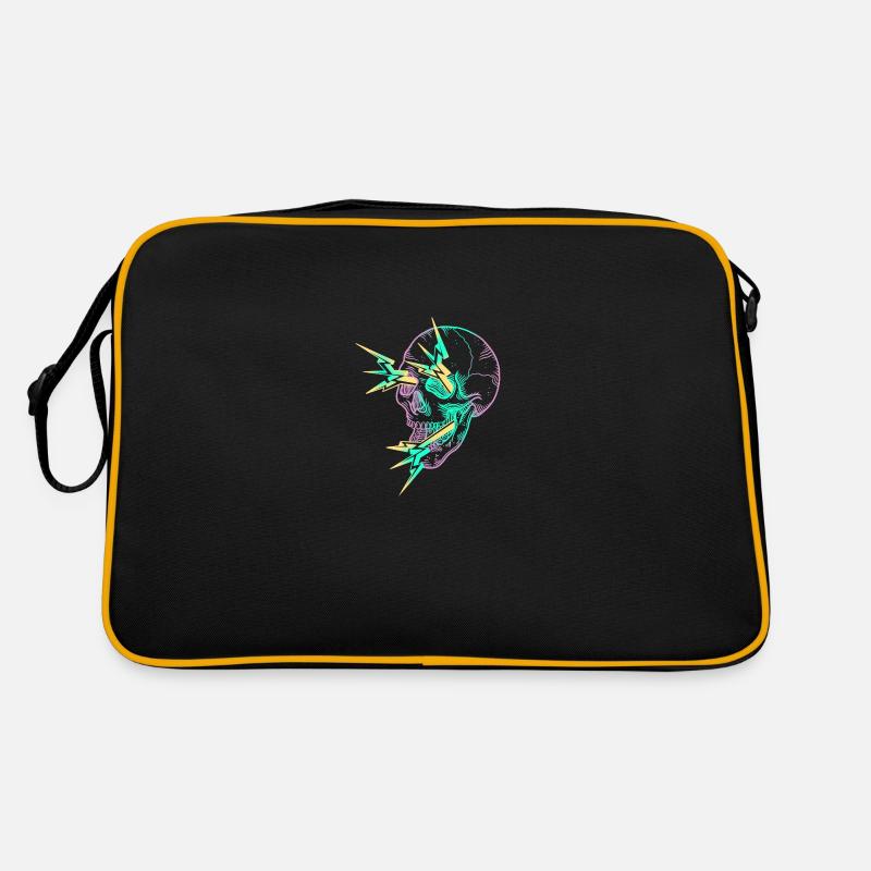 Skull Flash mauve Sac Retro