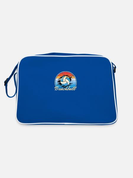 Beachball Ocean vintage ball multi couleur B-Day gif - Sac Retro - bleu/blanc - Dos