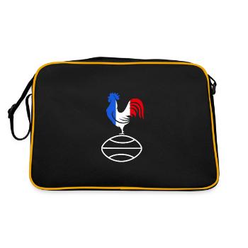 Rugby-Unterstützer Rugby Frankreich - Retro Tasche - Schwarz/Gold - Hinten