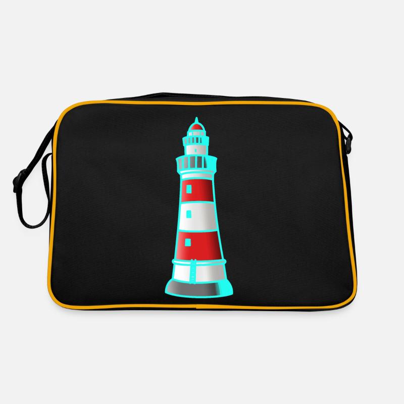 Lighthouse Nautical Seafaring Maritim Xmas Retro Bag