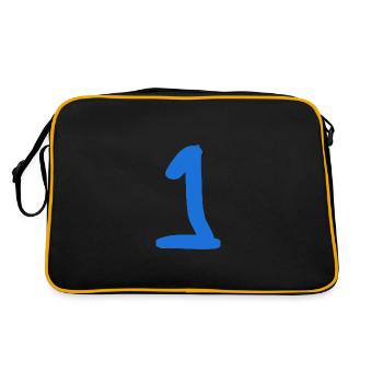1. 1 AN. 1er ANNIVERSAIRE. ANNIVERSAIRE 1 AN - Sac Retro - noir/or - Dos