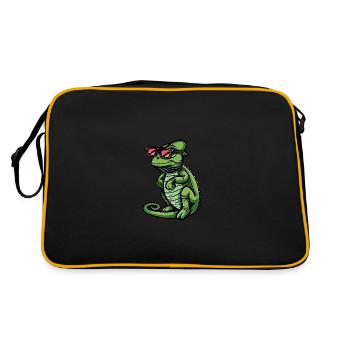 Chameleon Cool Animal - Retro Bag - black/gold - Back