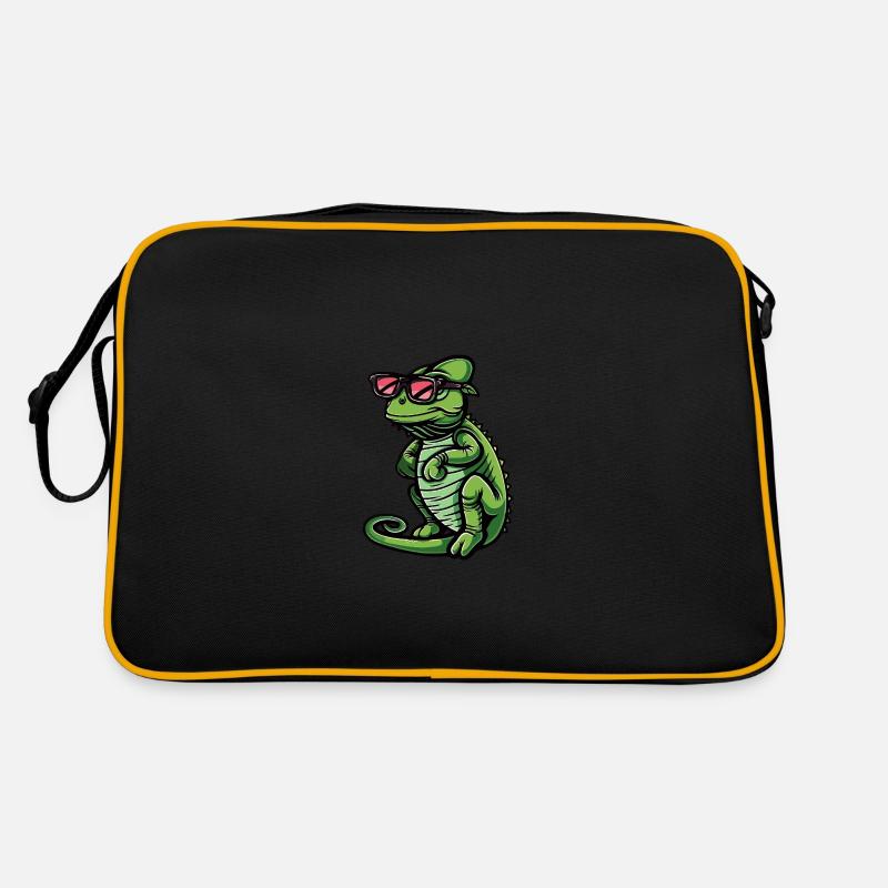 Chameleon Cool Tier Retro Tasche