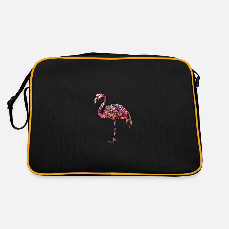 Flamingo Bunt Retro Tasche