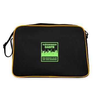 Prénom Dante - Sac Retro - noir/or - Dos