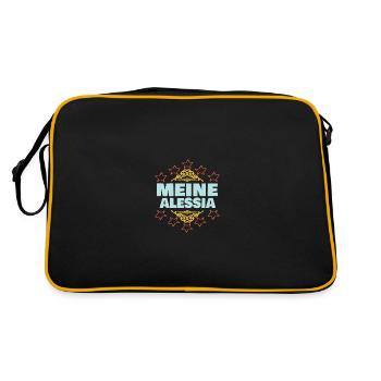 Fille Alessia - Sac Retro - noir/or - Dos