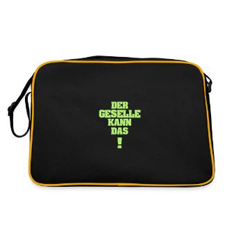 Journeyman as Funny - Retro Bag - black/gold - Back