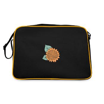 Sommer - Retro Tasche - Schwarz/Gold - Hinten