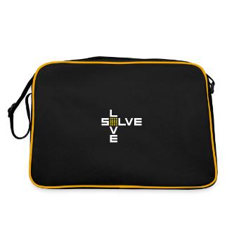 4x4 solve love. Cubing-Cube-Cuber-Speedcubing - Sac Retro - noir/or - Dos