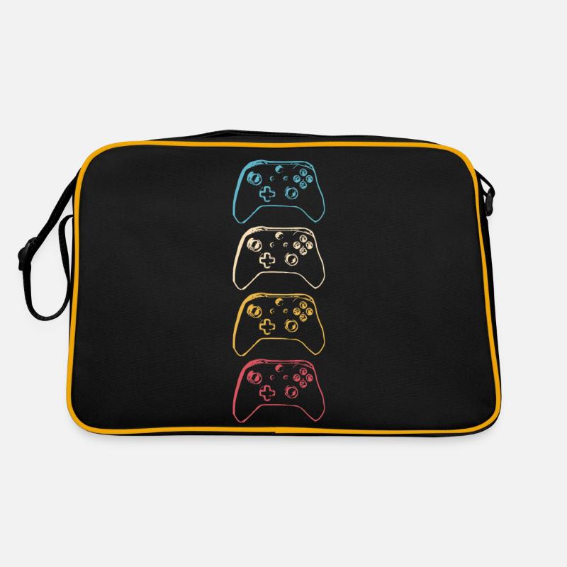 Gamer Controller Gaming retro Videospiele Game 3 Retro Tasche