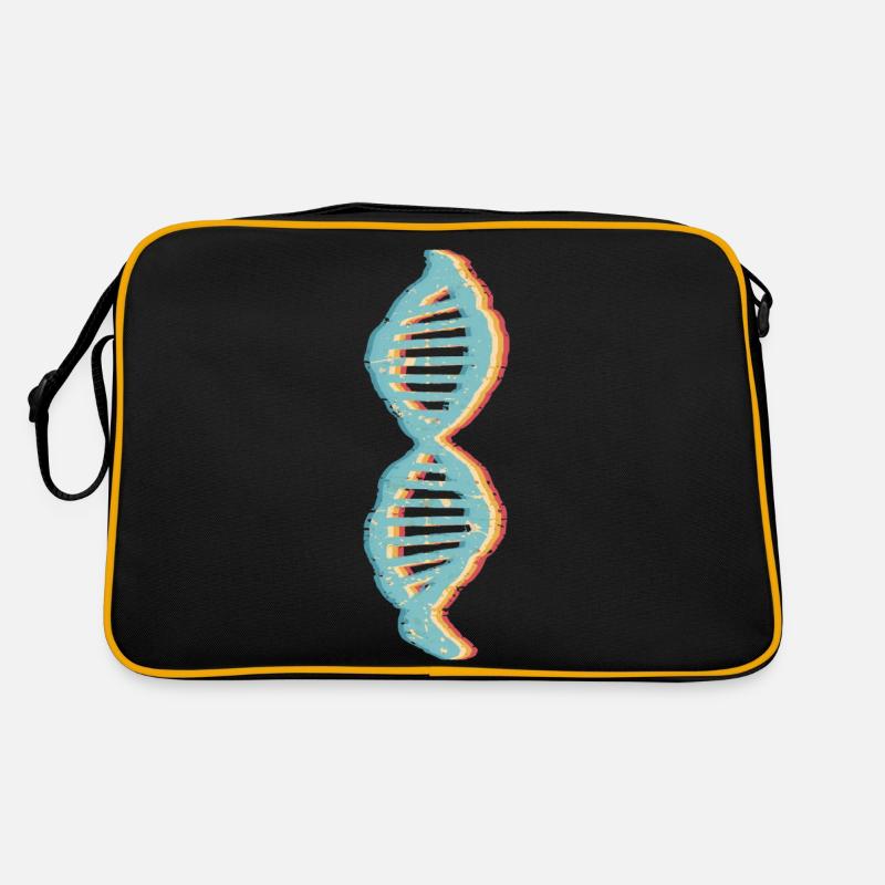 Science Biology retro DNA Genetics Motif 2 Retro Bag