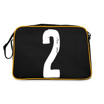 2 ! Numéro 2 - Sac Retro - noir/or - Dos