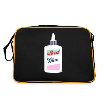 streetglue / superglue for the street - Retro Bag - black/gold - Back