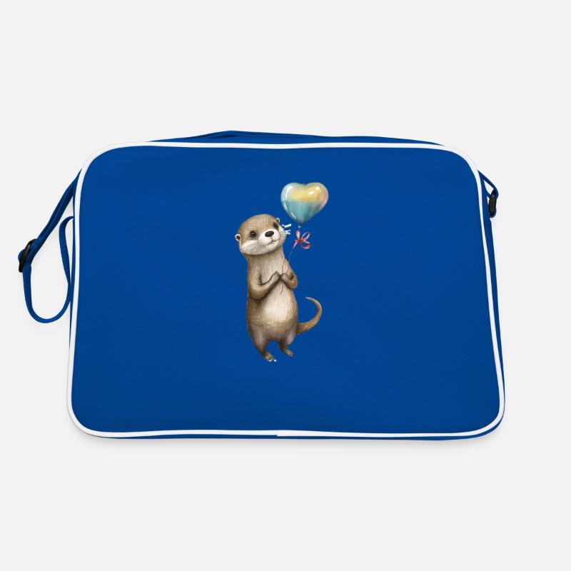 Otter Herz Aquarell Retro Tasche