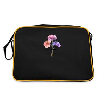 Fleur Femme - Sac Retro - noir/or - Dos
