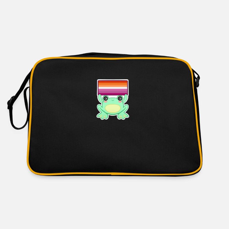Froggy Lesbe - Retro Tasche - Schwarz/Gold