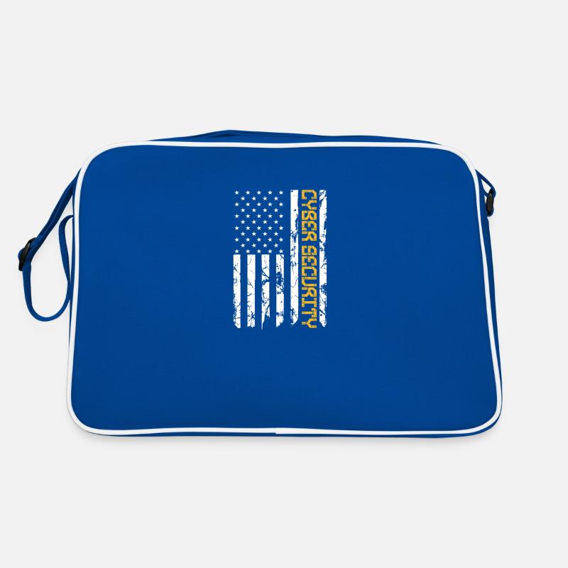 Cybersecurity IT Analyst DA1 US Flag Certified Retro Tasche