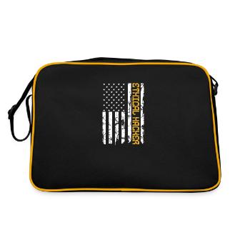 Hacker éthique Sniff Networks Not Drugs Cyber - Sac Retro - noir/or - Dos
