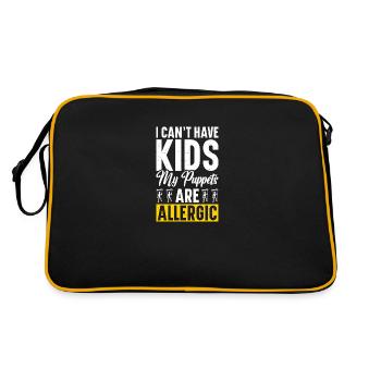 Puppetry Supplies Ventriloquist Puppeteer Puppet - Retro Bag - black/gold - Back