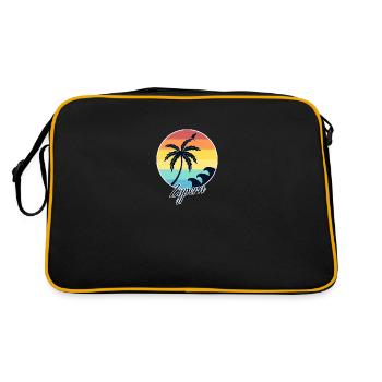 zypern - Retro Tasche - Schwarz/Gold - Hinten