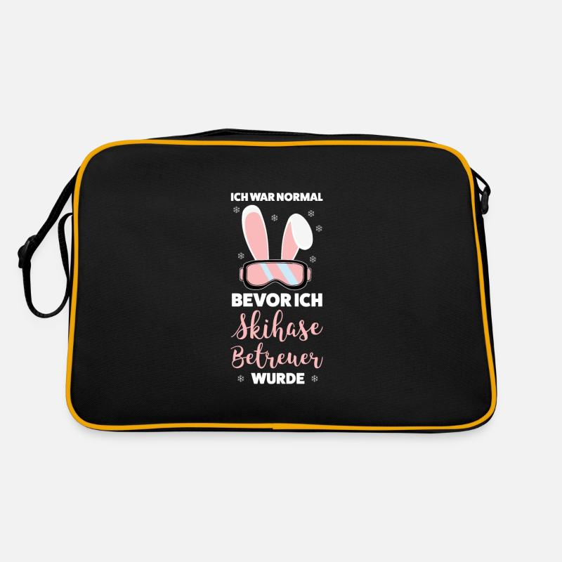 Skihase Apres Ski Skihaserl Geschenk Retro Tasche