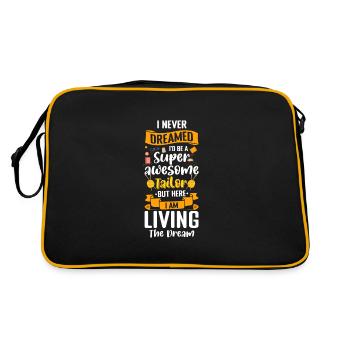 Tailleur - Sac Retro - noir/or - Dos