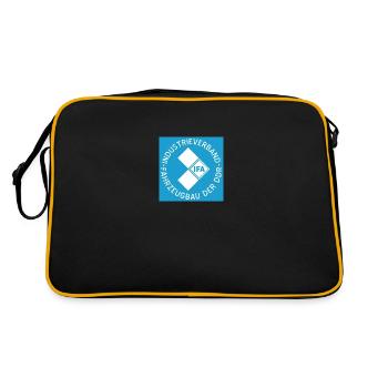 IFA Logo - Retro Tasche - Schwarz/Gold - Hinten