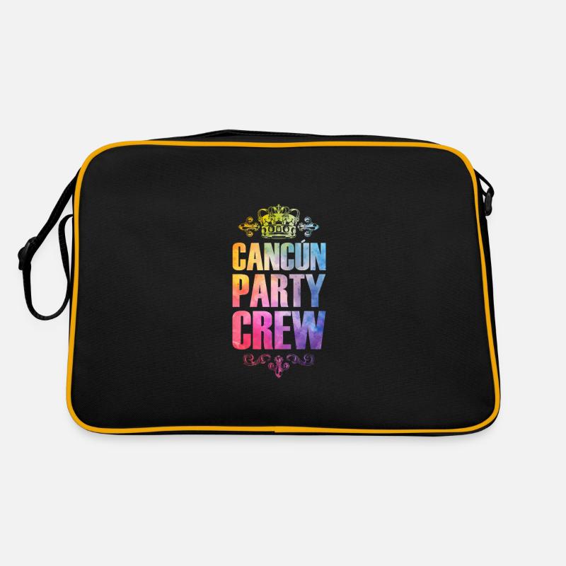 Cancun Party Crew Bunt Urlaub Retro Tasche
