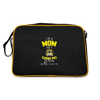 School Bus Driver School Bus - Retro Bag - black/gold - Back
