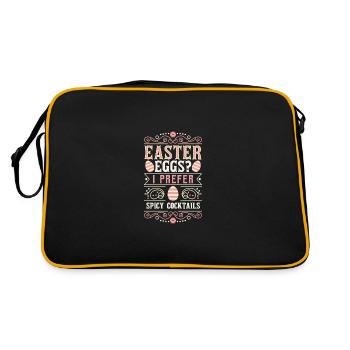 Des œufs de Pâques ? Je préfère les cocktails épicés pour le plaisir - Sac Retro - noir/or - Dos