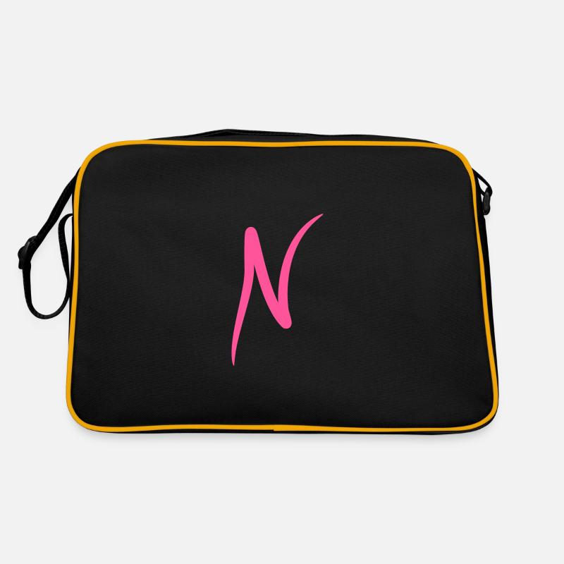 Letter N Initial letter Modern Retro Bag