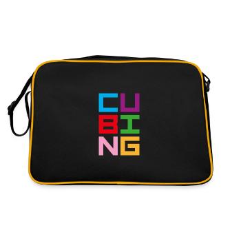 CUBING - Sac Retro - noir/or - Dos