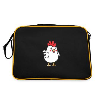 Poulet - Sac Retro - noir/or - Dos