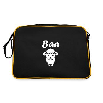 sheep - Retro Bag - black/gold - Back