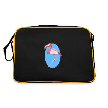 flamant - Sac Retro - noir/or - Dos