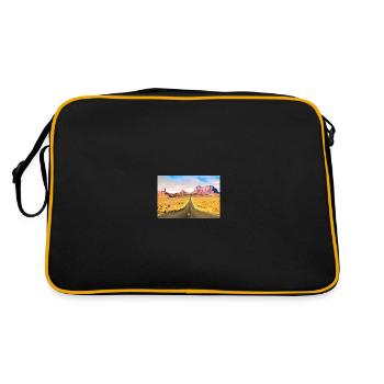 USA Nature Design - Sac Retro - noir/or - Dos