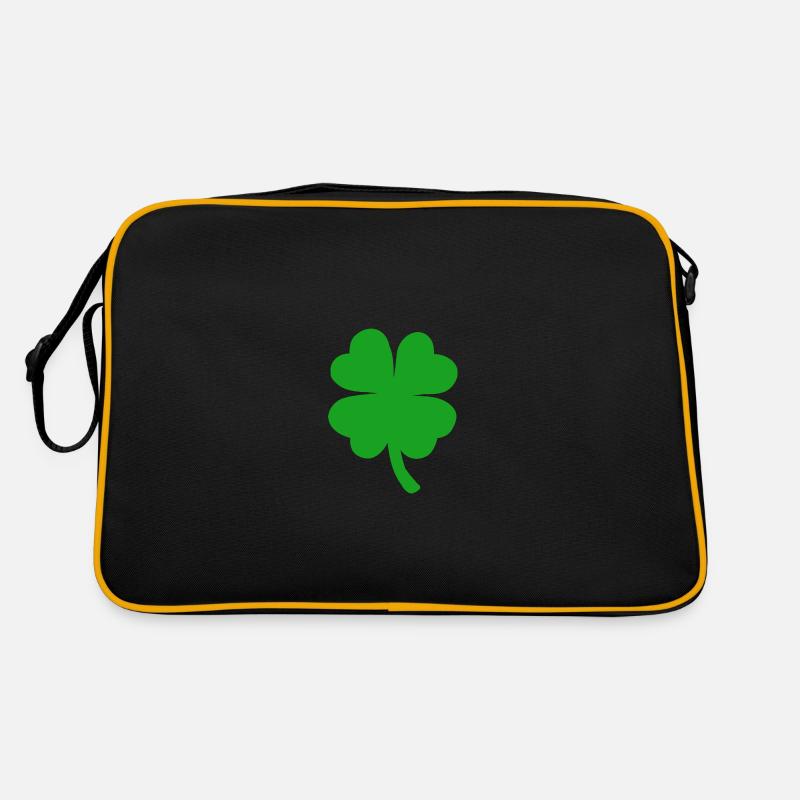 Lucky Clover New Year Four-leaf clover clover clover Retro Bag