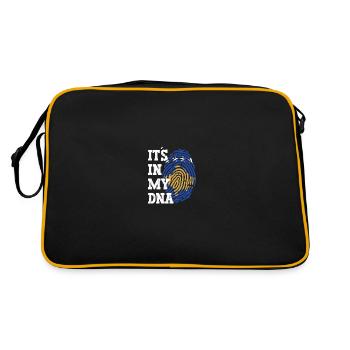 Drapeau du Kosovo Drapeau Jersey Cadeau Kosovar - Sac Retro - noir/or - Dos