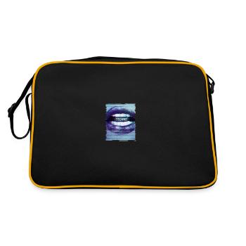 Techno Music Raver Electro Musik DJ Discjokey - Retro Bag - black/gold - Back
