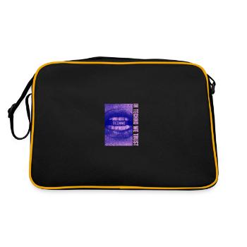 Techno Music Raver Electro Musik DJ Discjokey - Retro Bag - black/gold - Back