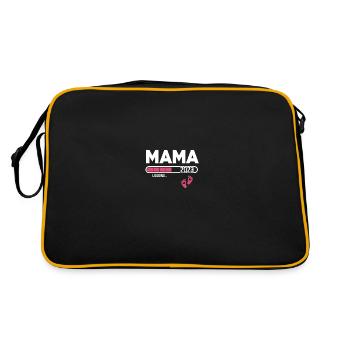 Expectant Mom 2023 Announce Pregnancy - Retro Bag - black/gold - Back