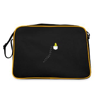 Budgie Chest Bag Motif Welli Gift - Retro Bag - black/gold - Back